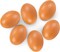 6 PCS Fake Eggs Easter Eggs for Craft Nest Eggs Brown Wooden Eggs